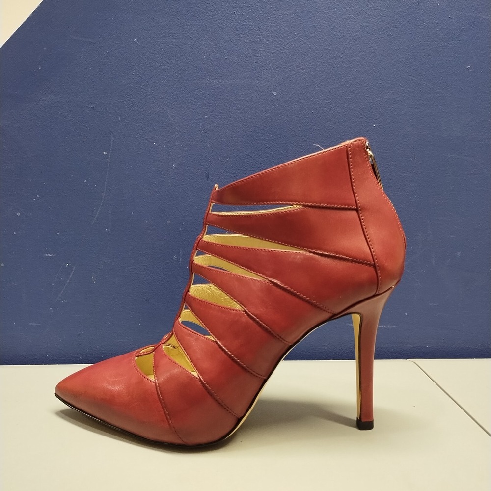 Michael Kors Mavis Back Zip Stiletto Heels Womens US 9M Burgundy Pointed Toe - Picture 4 of 11
